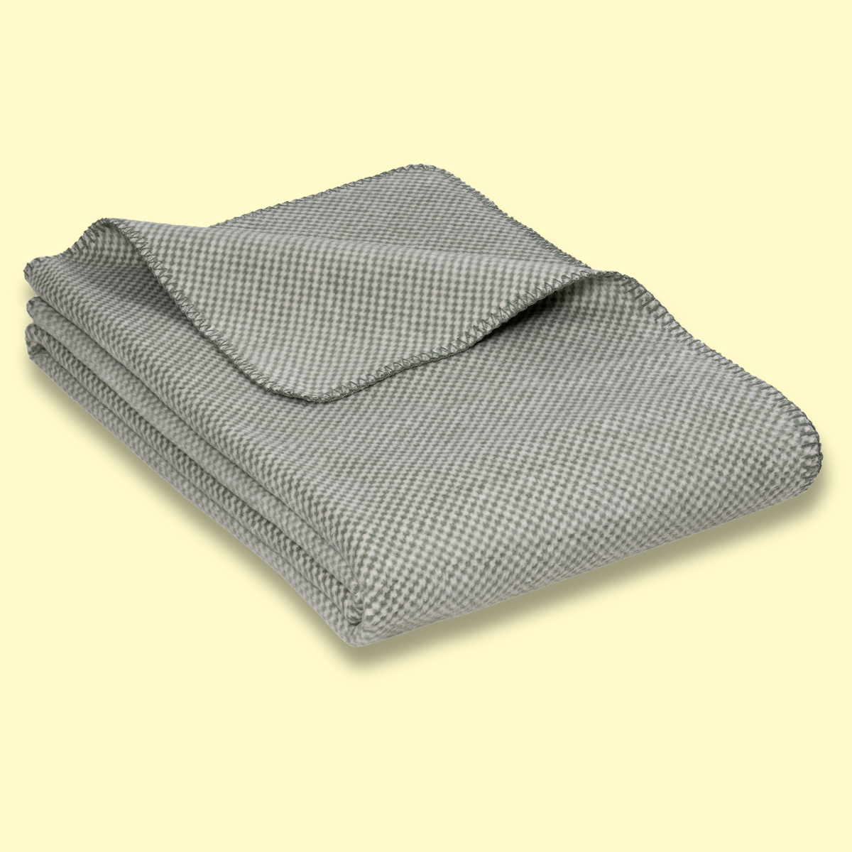 flauschige Kuscheldecke - Salbeigrün