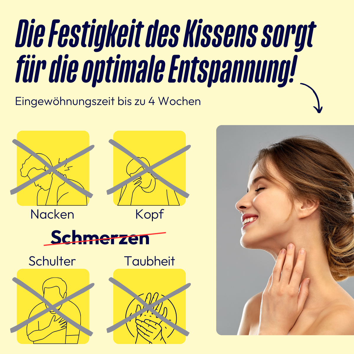 Natur Nackenkissen für erholsamen Schlaf