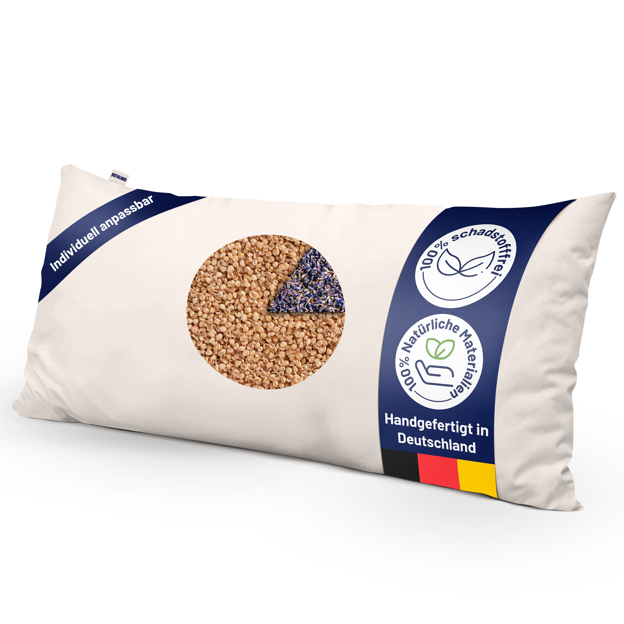 Hirsekissen mit Lavendel