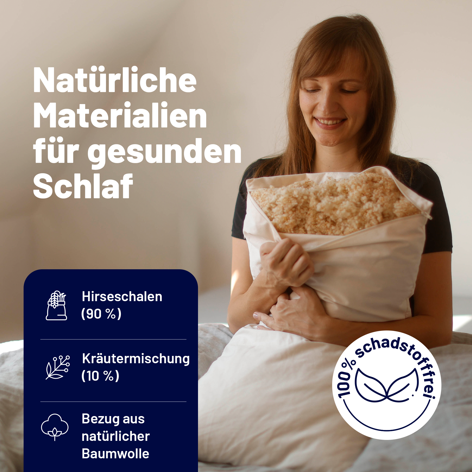 Hirsekissen mit Kräutern