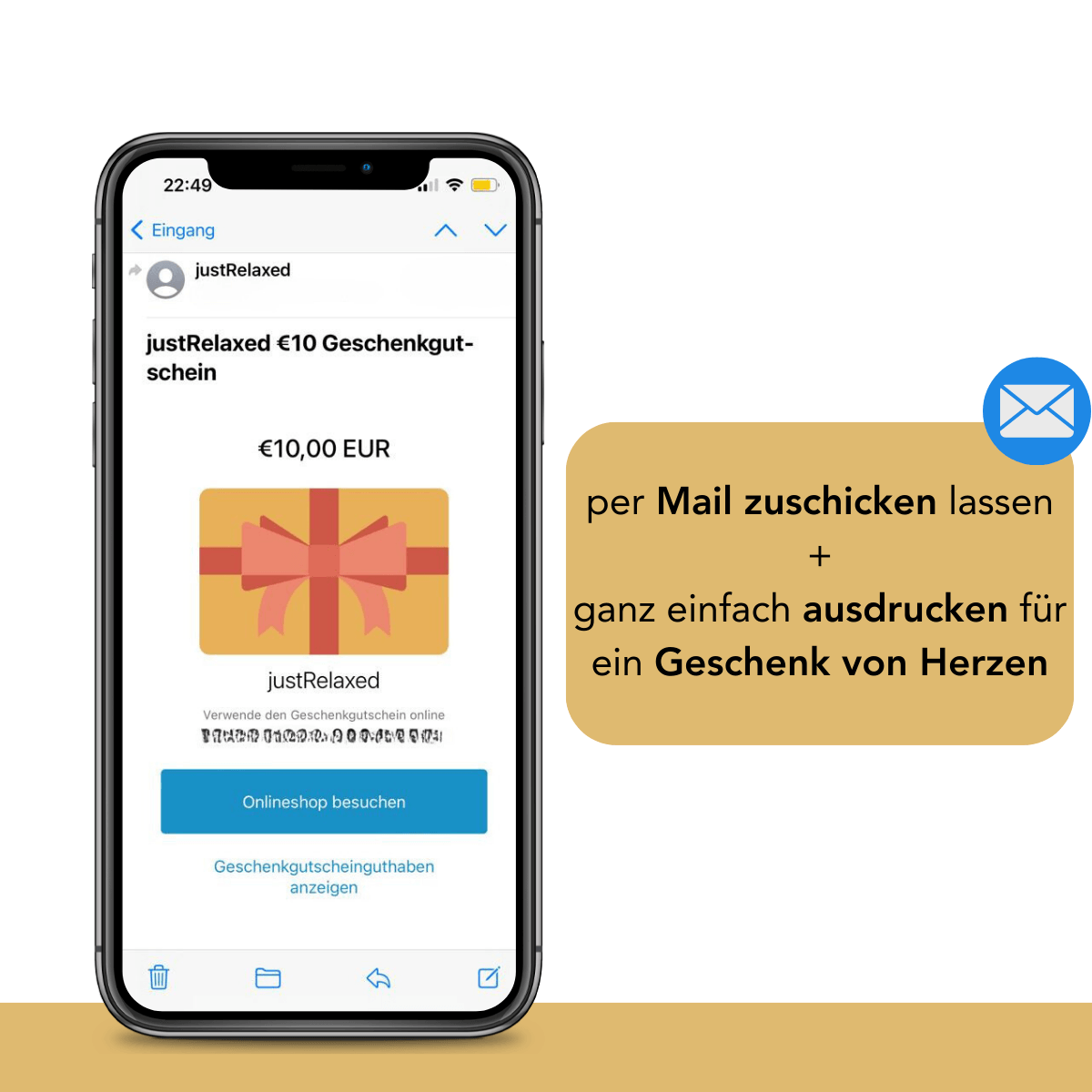 Geschenkgutschein von Just Relaxed