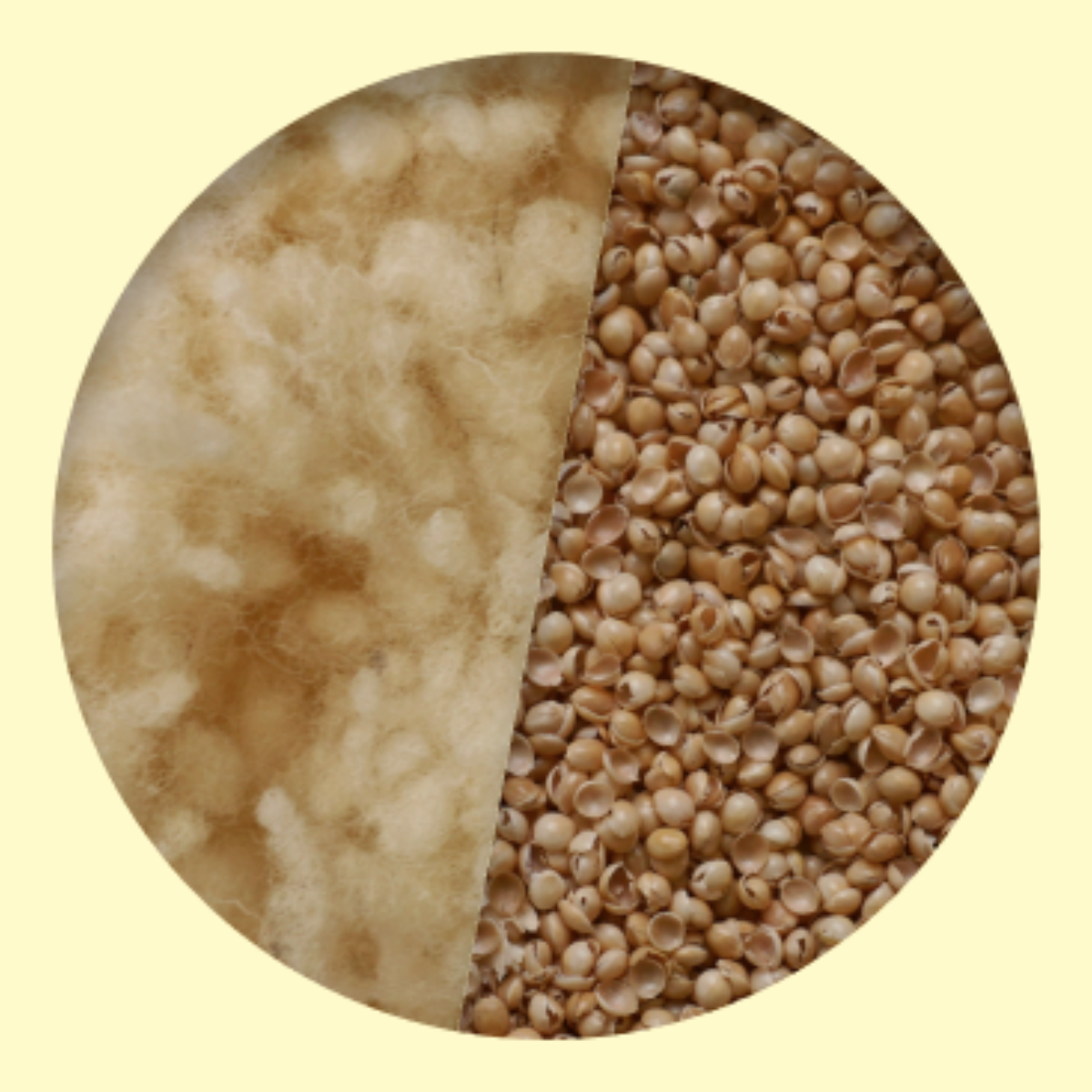 Schafschurwolle + Hirseschalen | Nach-/Austauschfüllung