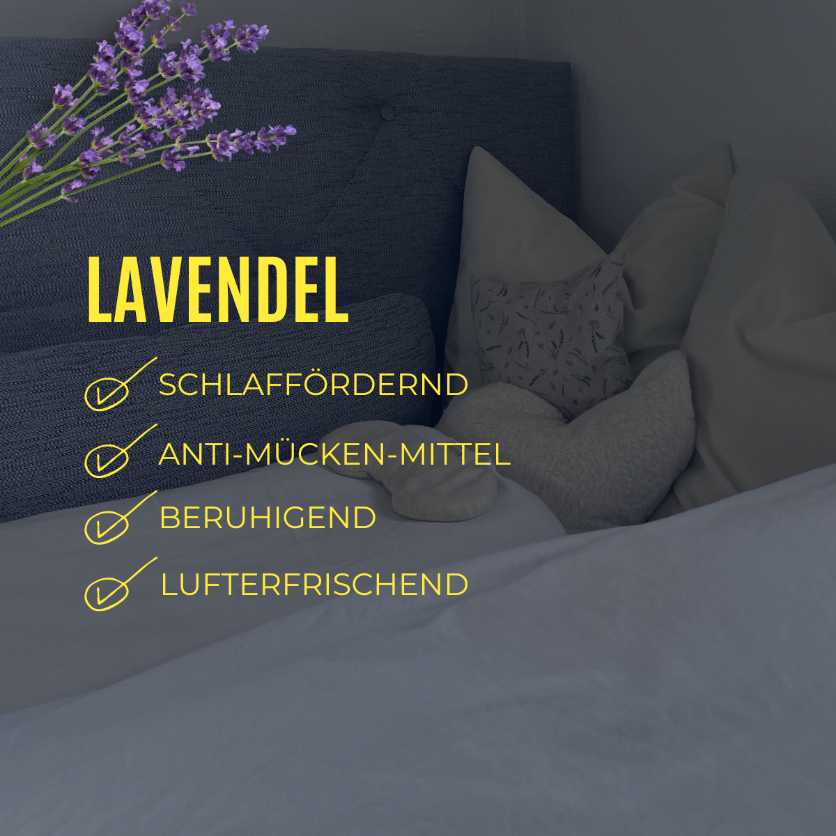 Lavendel-Dinkel-Dekokissen