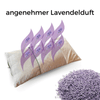 Schafschurwoll-Hirse-Kissen mit Lavendel
